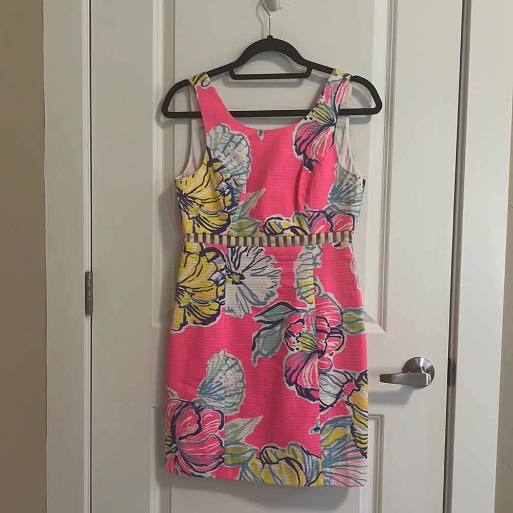 Lilly Pulitzer Shift Dress with cutouts at mid section NWOT
